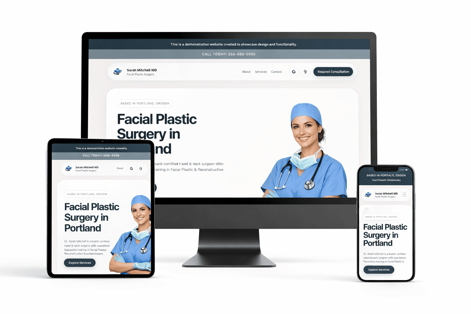 Portland Facial Plastic Surgery | Concept Website